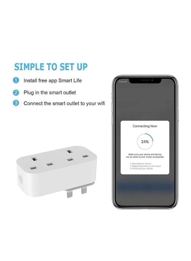 UanTii Smart Plug Tuya WIFI Double Socket - Image 2